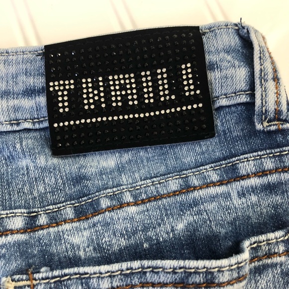 NWOT Thaill Acid Wash destroyed Jeans - Picture 3 of 7